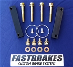 Fastbrakes 1998-2002 Accord 4 cyl 4 bolt adapter kit and 12.8" rotors